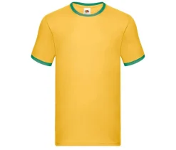 Fruit of the Loom SC245 - T-Shirt Homme Ringer 100% Coton