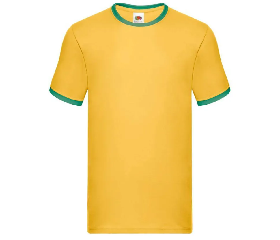 Fruit of the Loom SC245 - T-Shirt Homme Ringer 100% Coton