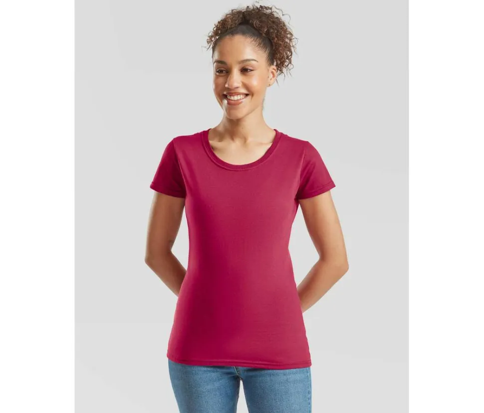 FRUIT OF THE LOOM SC200L - T-shirt Femme Confort Coton Doux