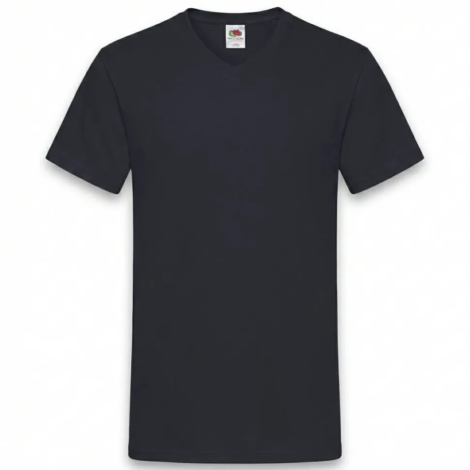 Fruit of the Loom SC22V - T-Shirt Homme Col V Coton