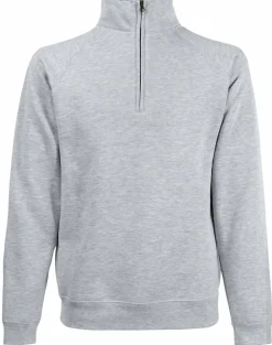 Fruit of the Loom SS830 - Sweat-shirt zippé 1/4 Premium 80/20