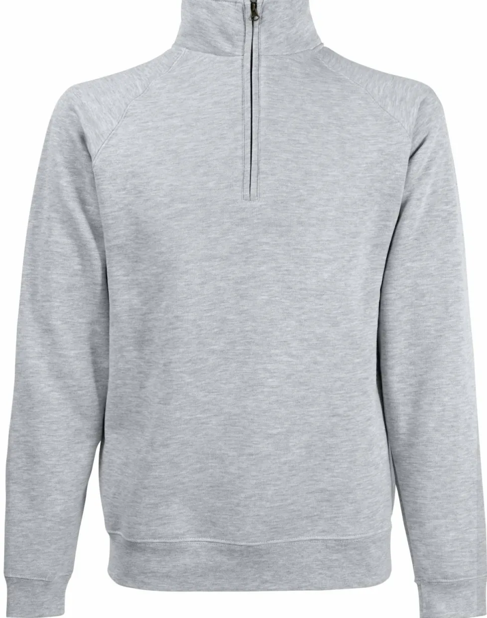 Fruit of the Loom SS830 - Sweat-shirt zippé 1/4 Premium 80/20