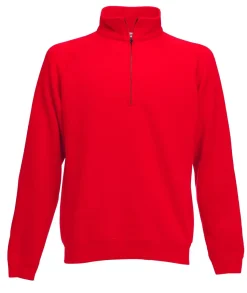 Fruit of the Loom SS830 - Sweat-shirt zippé 1/4 Premium 80/20