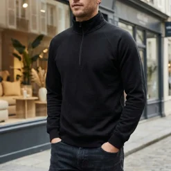 Fruit of the Loom SS830 - Sweat-shirt zippé 1/4 Premium 80/20