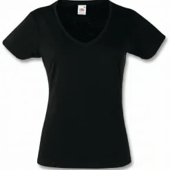 Fruit of the Loom SS047 - T-shirt Col V pour femme