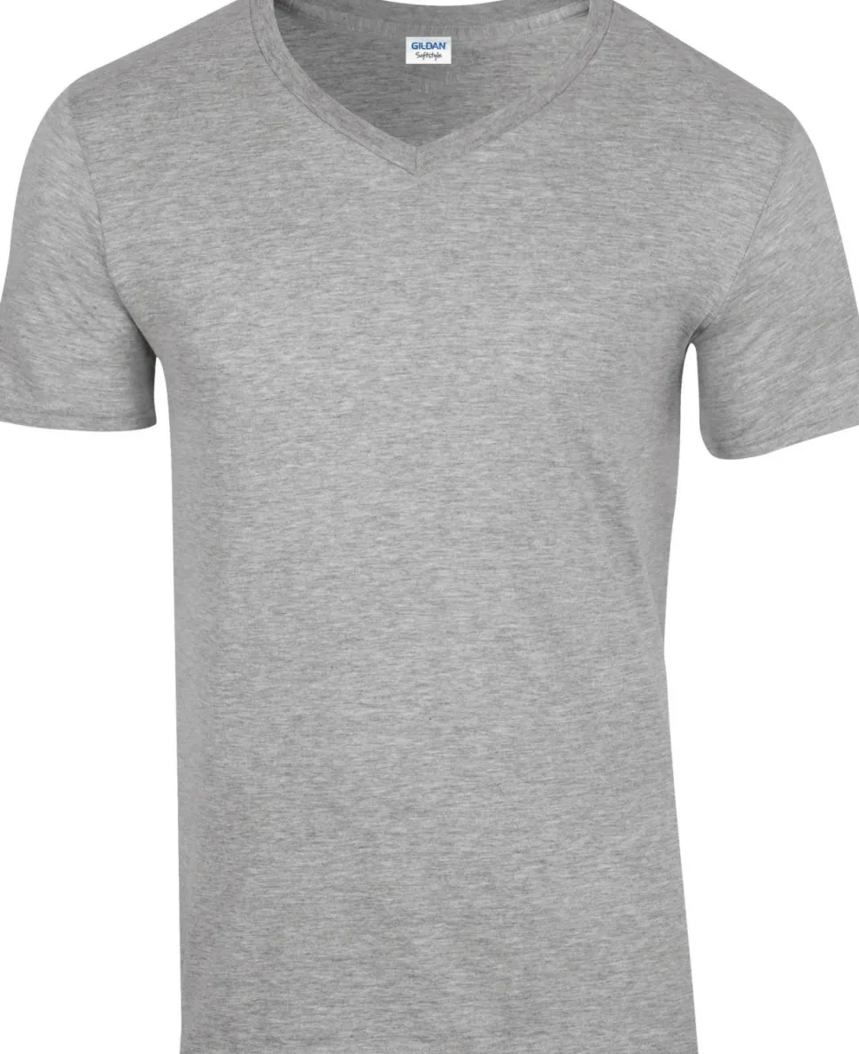 Gildan GI64V00 - T-Shirt Homme Col V 100% Coton