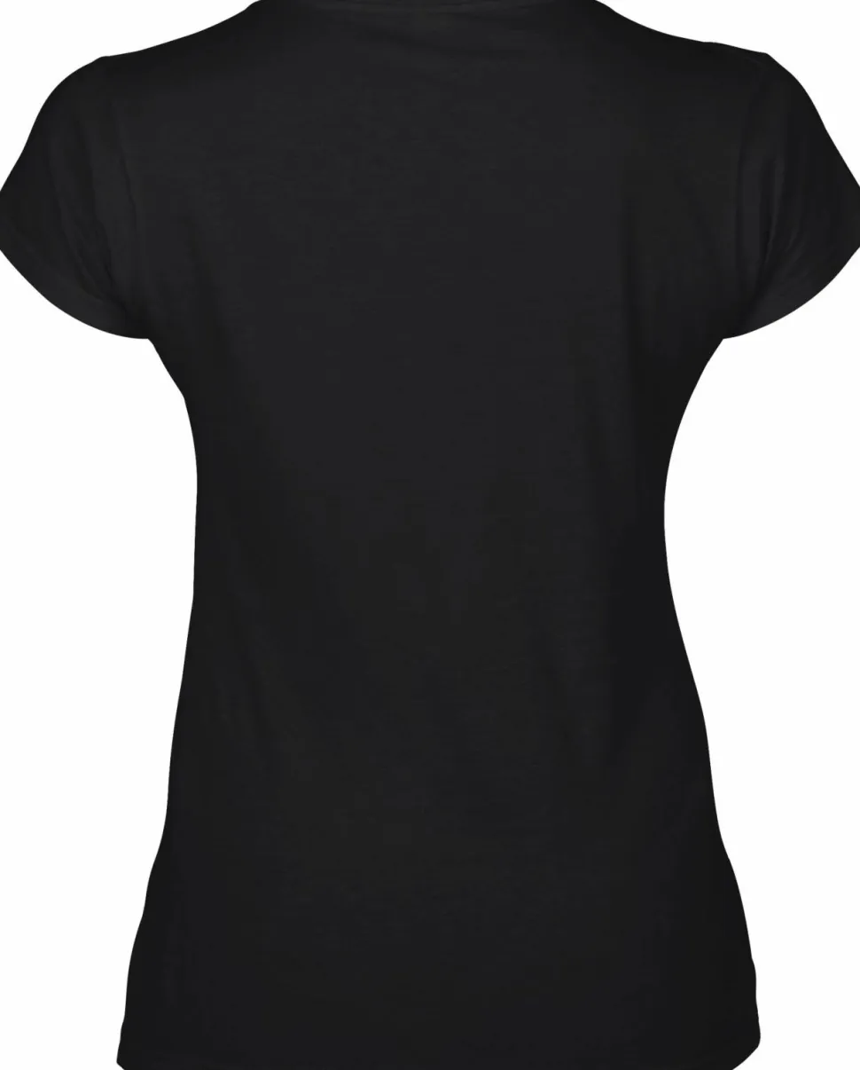Gildan GI64V00L - T-shirt Femme Col V en Coton Doux