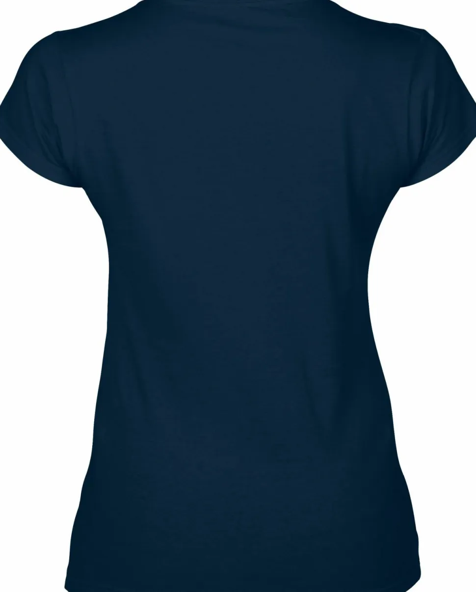 Gildan GI64V00L - T-shirt Femme Col V en Coton Doux