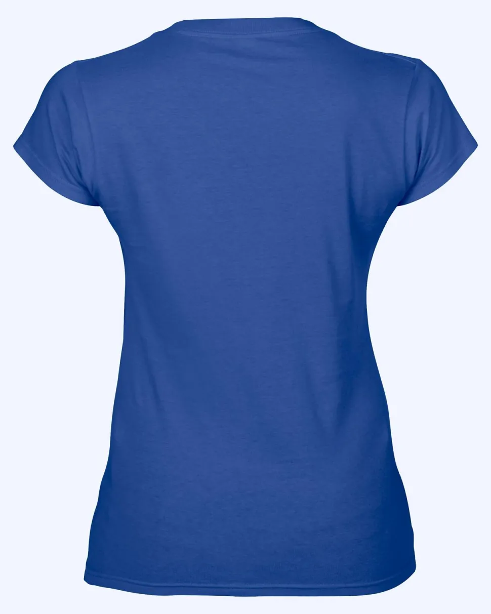 Gildan GI64V00L - T-shirt Femme Col V en Coton Doux