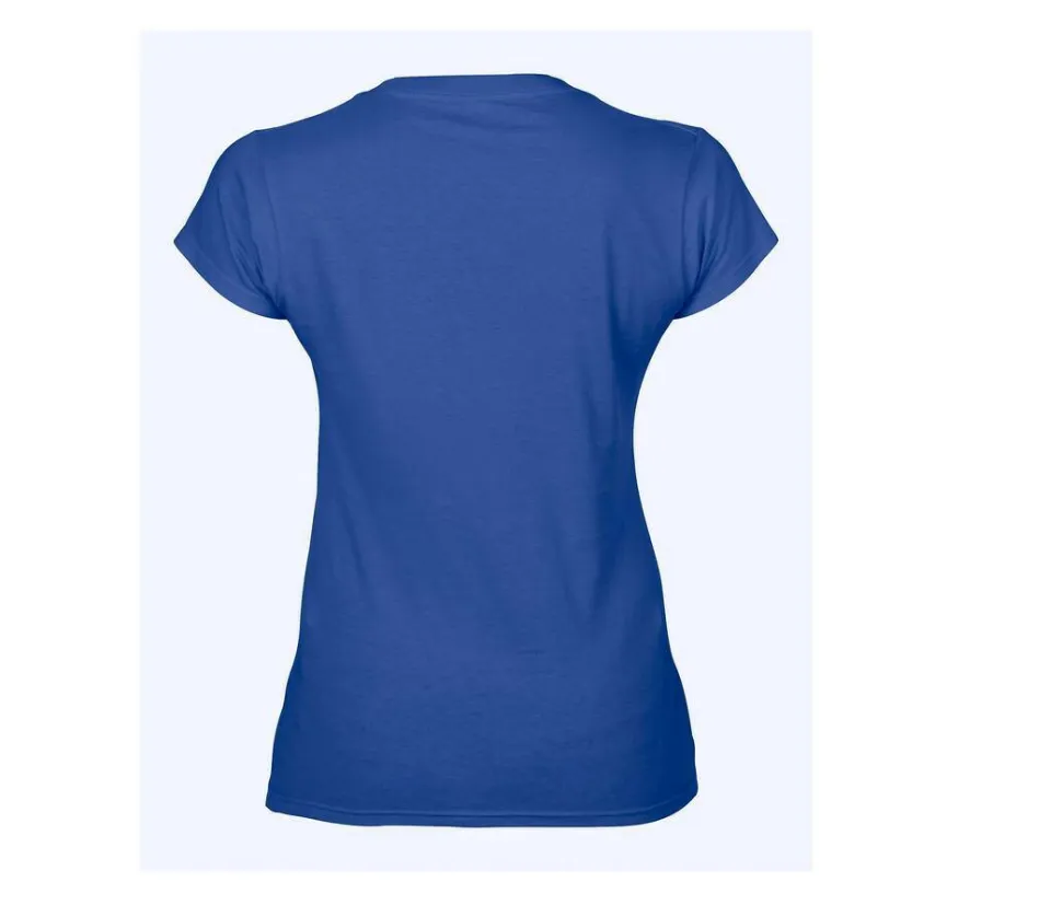 Gildan GN647 - T-Shirt Femme Col V 100% Coton