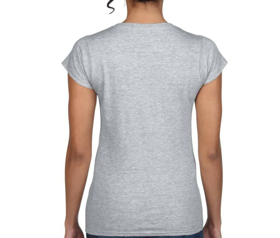 Gildan GN647 - T-Shirt Femme Col V 100% Coton