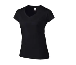 Gildan GN647 - T-Shirt Femme Col V 100% Coton