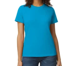 GILDAN GN650L - T-shirt Confort Semi-ajusté en Coton Noir