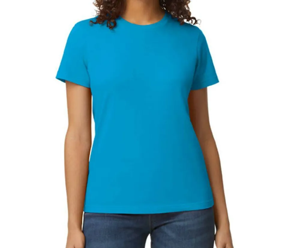 GILDAN GN650L - T-shirt Confort Semi-ajusté en Coton Noir