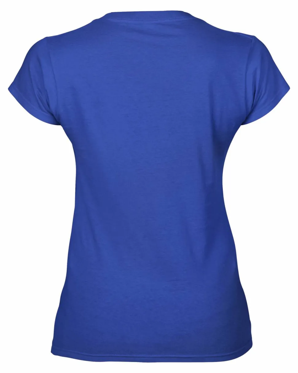 Gildan 64V00L - T-Shirt Femme Col V 100% Coton