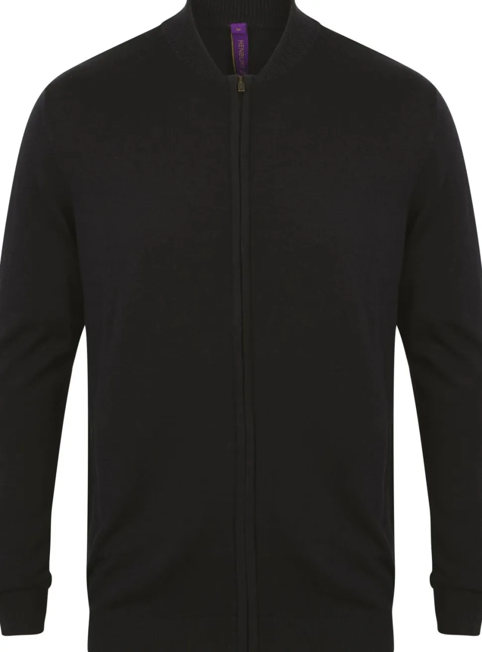 Henbury H718 - Cardigan Bomber Tricoté Unisexe Élégant