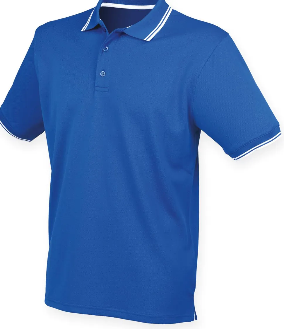 Henbury H482 - Polo Cool Plus avec liseré