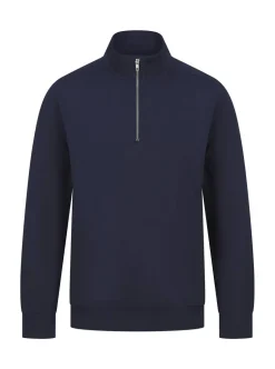 Henbury H842 - Sweat-shirt col zippé unisexe