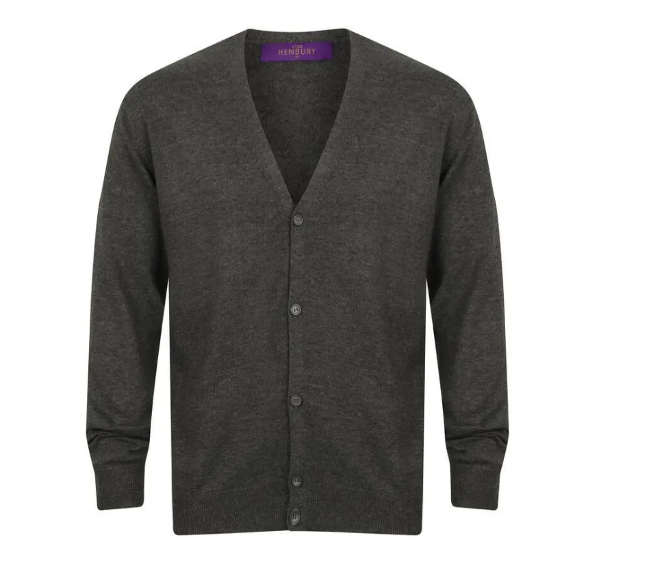 Henbury HY722 - Cardigan Élégant pour Hommes Henbury HY722