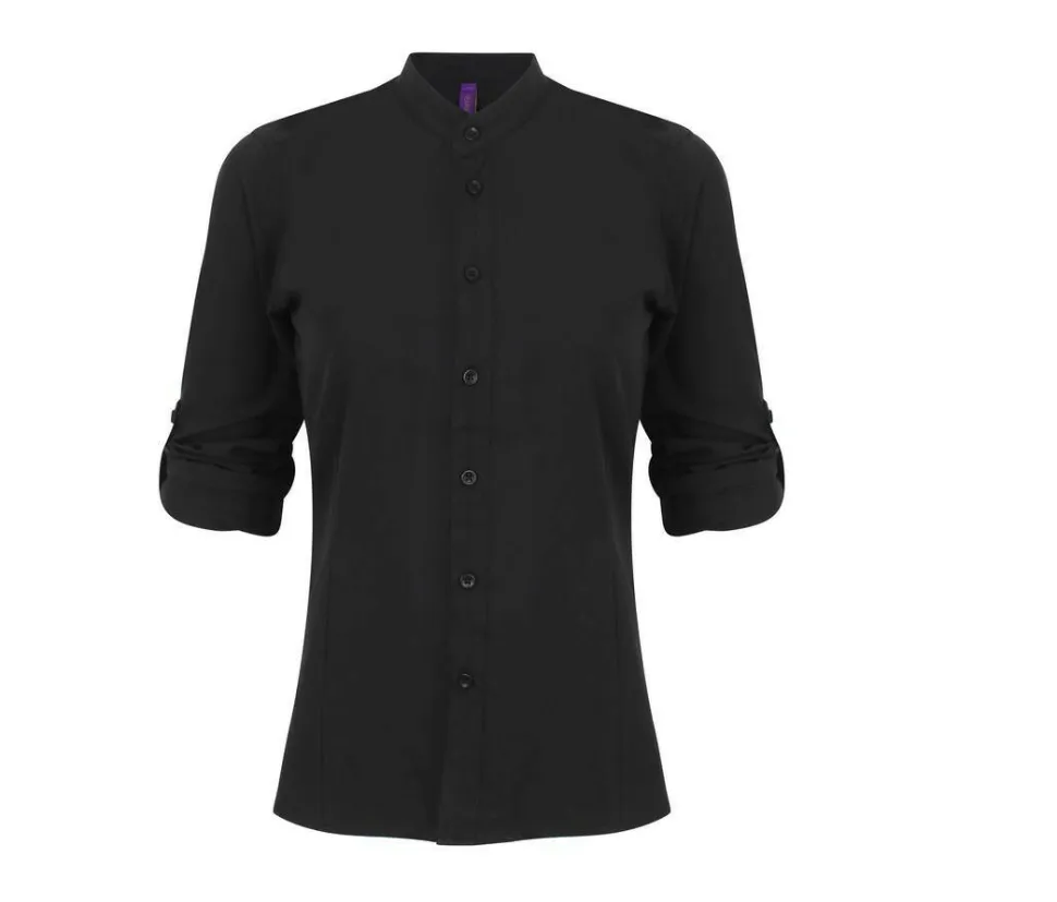 HENBURY HY593 - Chemise femme col mao