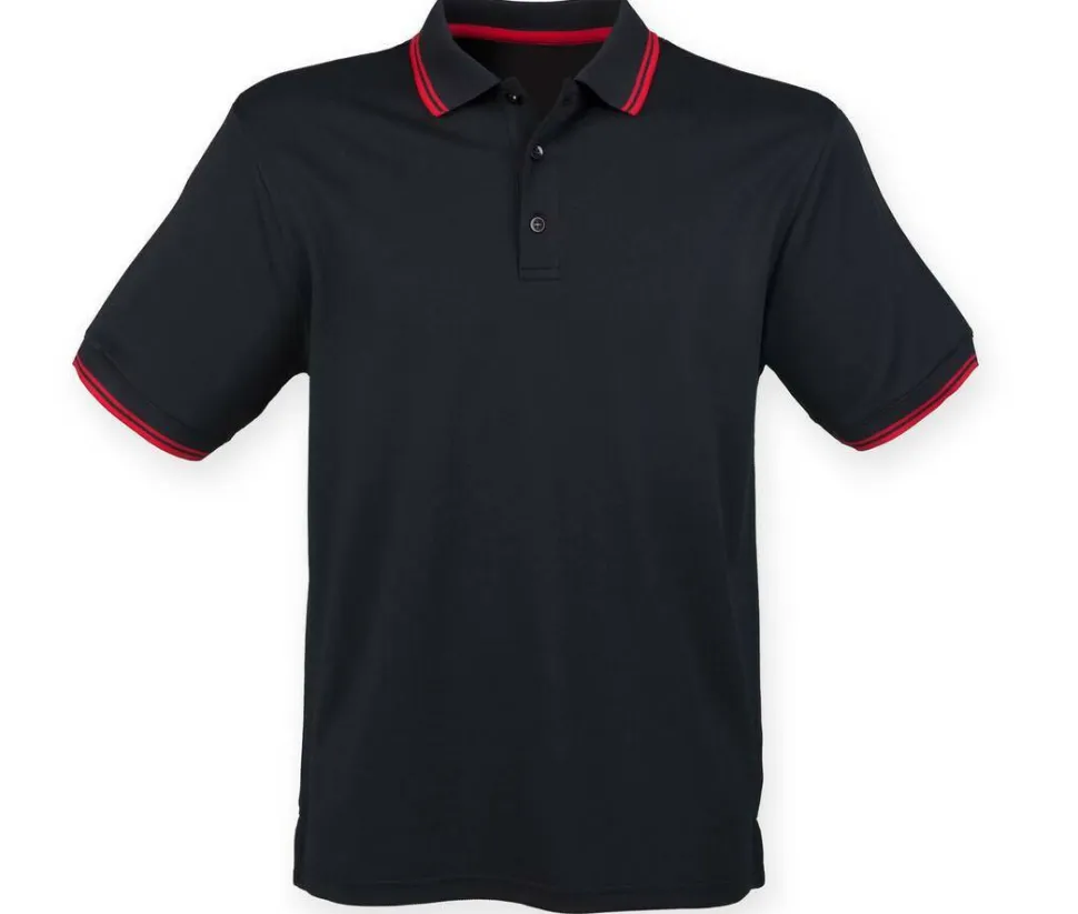 HENBURY HY482 - Polo col et manches contrastés
