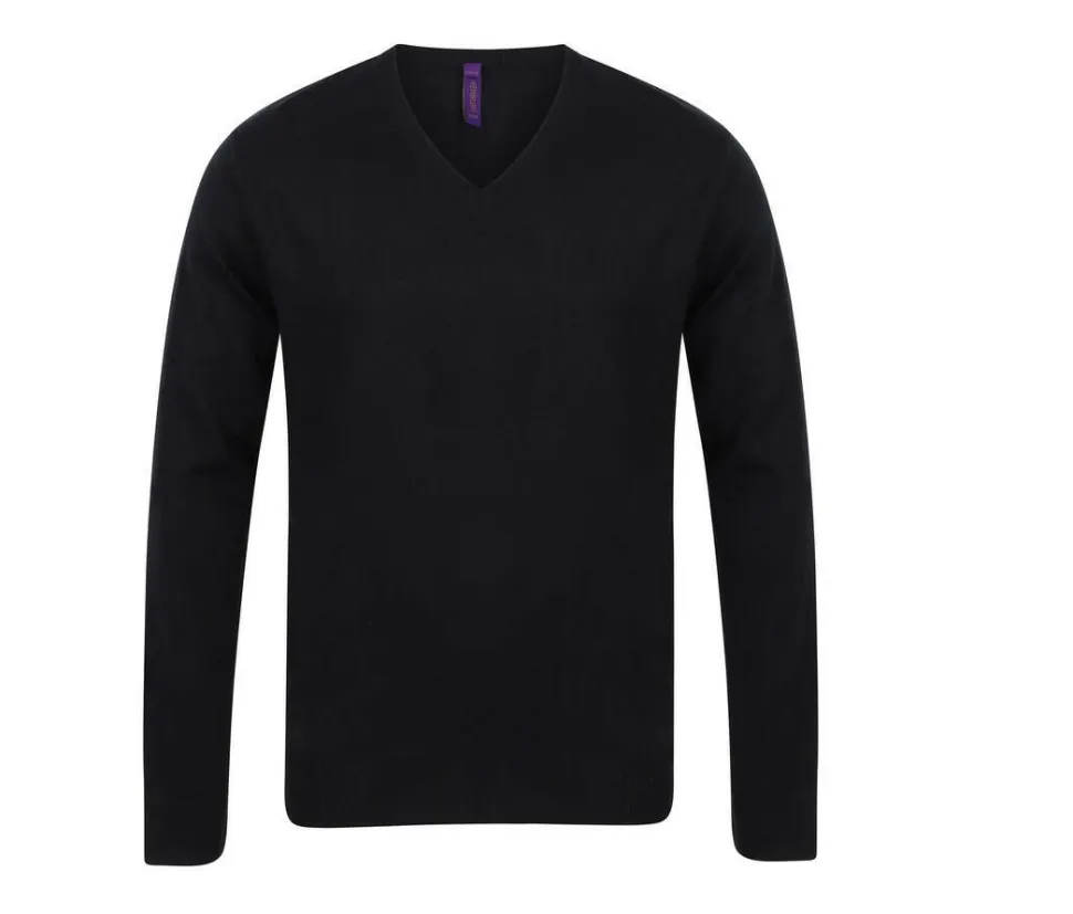 HENBURY HY720 - Pull Col V Élégant pour Homme Henbury