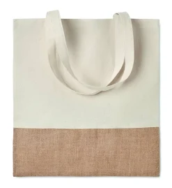 INDIA TOTE Sac à provisions avec jute - GiftRetail MO9518