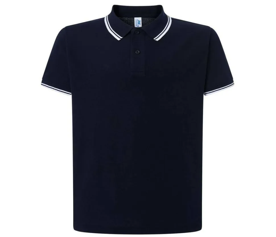 JHK JK205 - Polo homme contrasté
