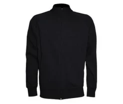JHK JK296 - Sweat Unisexe à Grand Zip et Col Haut