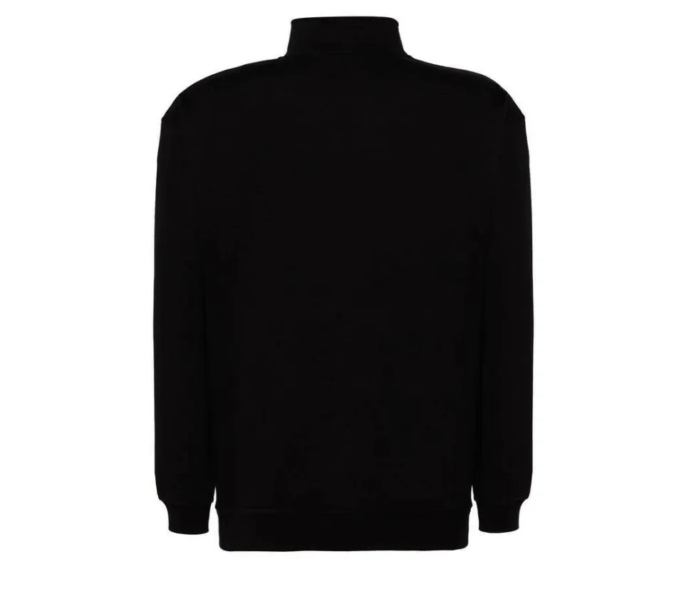 JHK JK296 - Sweat Unisexe à Grand Zip et Col Haut