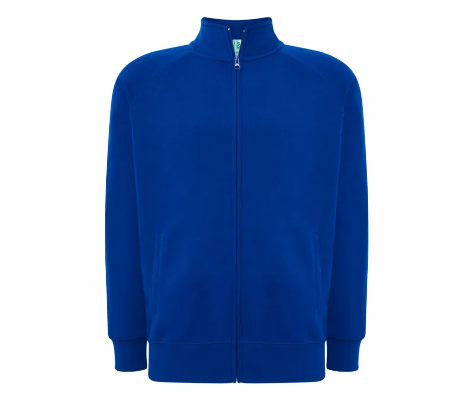 JHK JK296 - Sweat Unisexe à Grand Zip et Col Haut