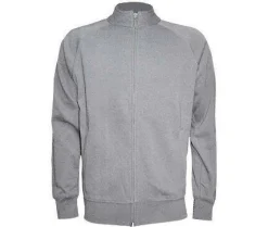 JHK JK296 - Sweat Unisexe à Grand Zip et Col Haut