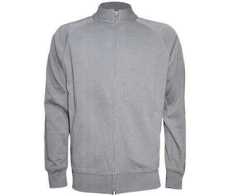 JHK JK296 - Sweat Unisexe à Grand Zip et Col Haut