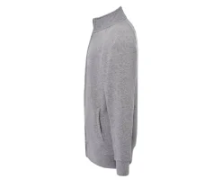 JHK JK296 - Sweat Unisexe à Grand Zip et Col Haut