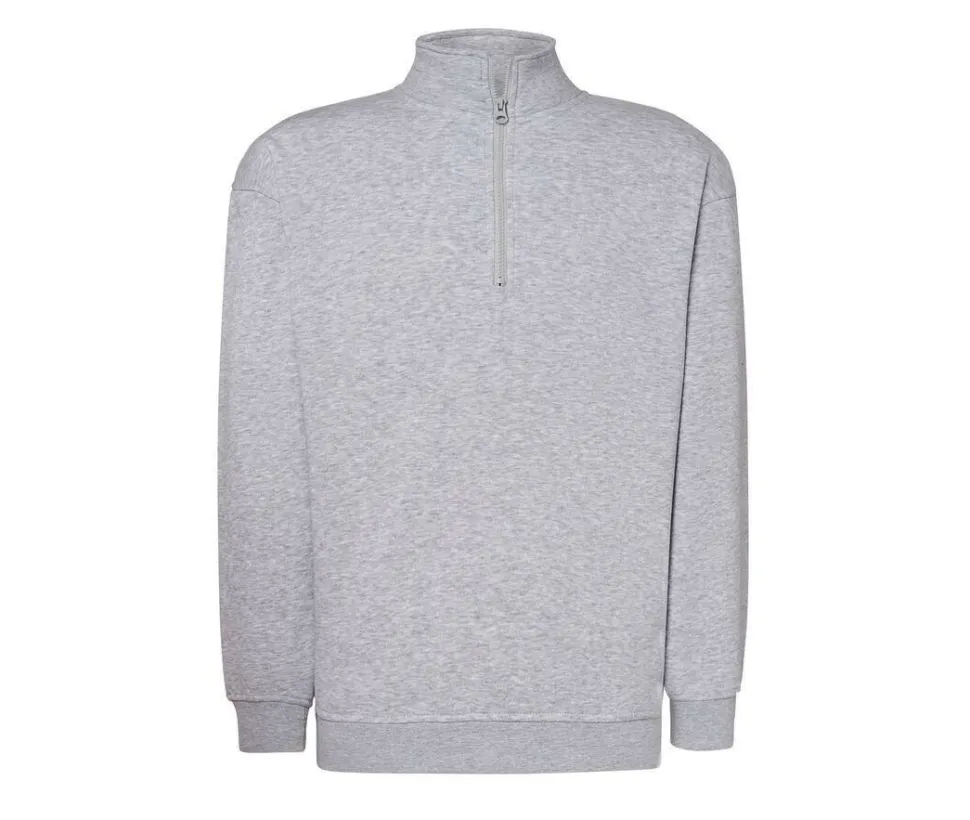 JHK JK298 - Sweatshirt à Col Zippé Confortable et Résistant
