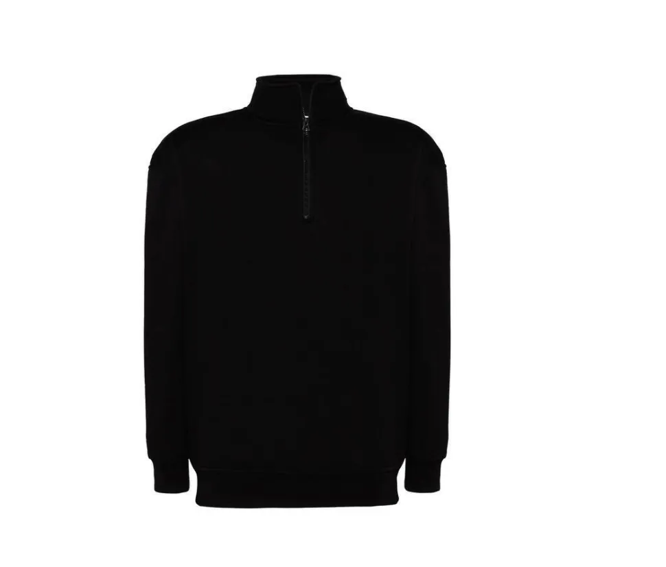 JHK JK298 - Sweatshirt à Col Zippé Confortable et Résistant