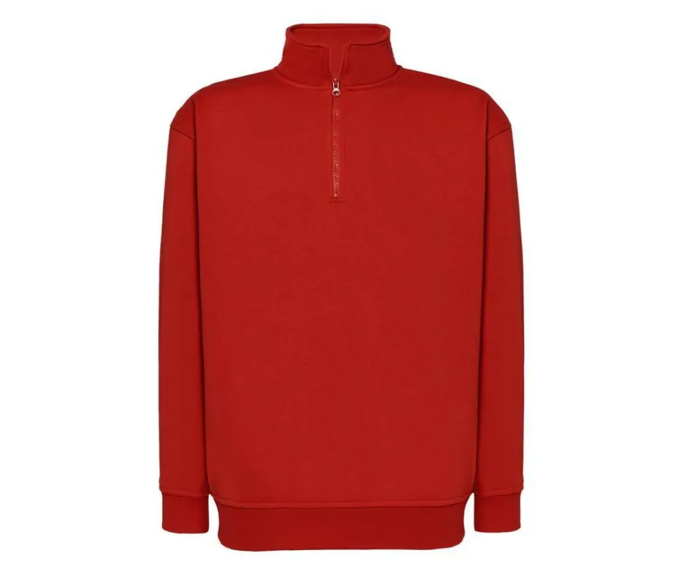 JHK JK298 - Sweatshirt à Col Zippé Confortable et Résistant