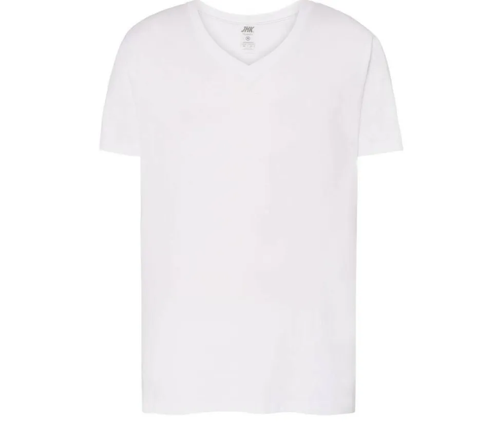 JHK JK401 - T-shirt Col V Confort Doux et Résistant