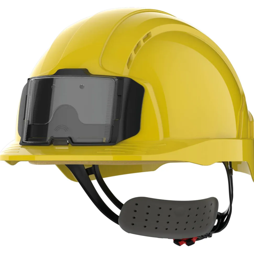 JSP JSAJB173 - Casque de sécurité EVOLite® avec porte badge, ventilé, serrage crémaillère