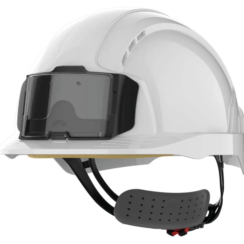 JSP JSAJB173 - Casque de sécurité EVOLite® avec porte badge, ventilé, serrage crémaillère