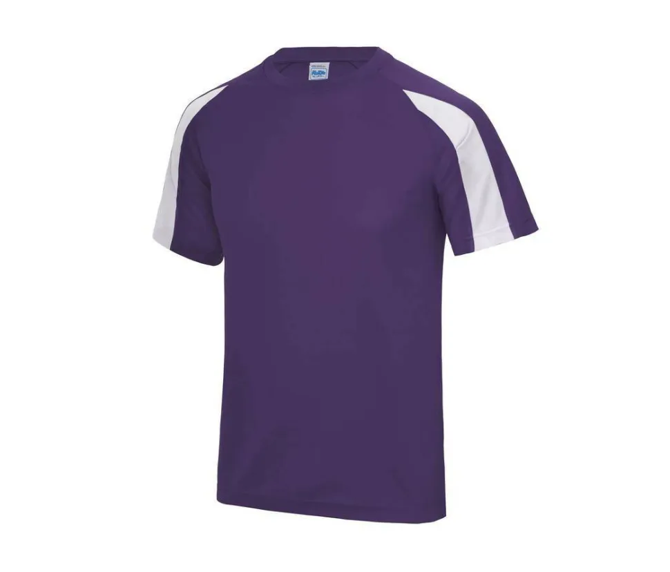 JUST COOL JC003 - Tee-shirt de sport contrasté