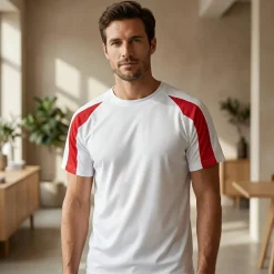 JUST COOL JC003 - Tee-shirt de sport contrasté