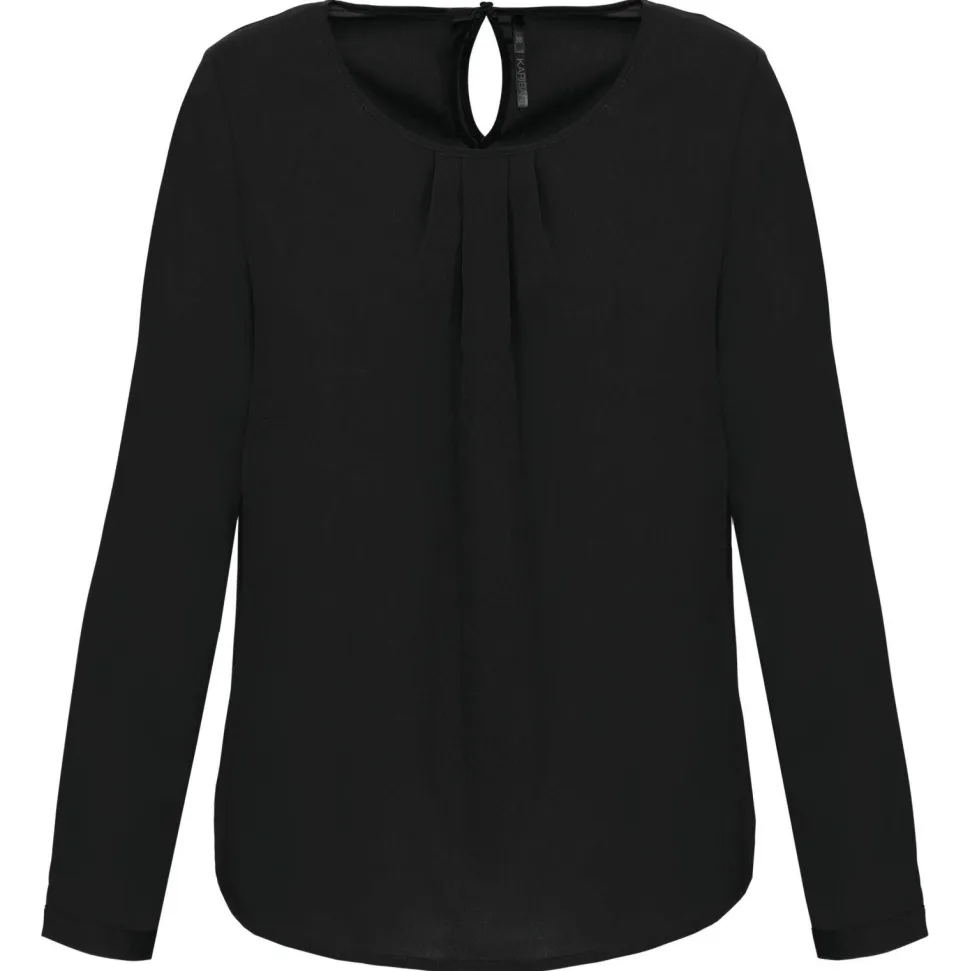Kariban K5003 - Blouse crêpe manches longues femme