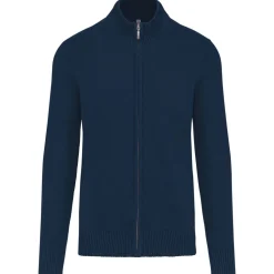 Kariban K971 - Cardigan Homme à Zip Complet en Coton Élégant