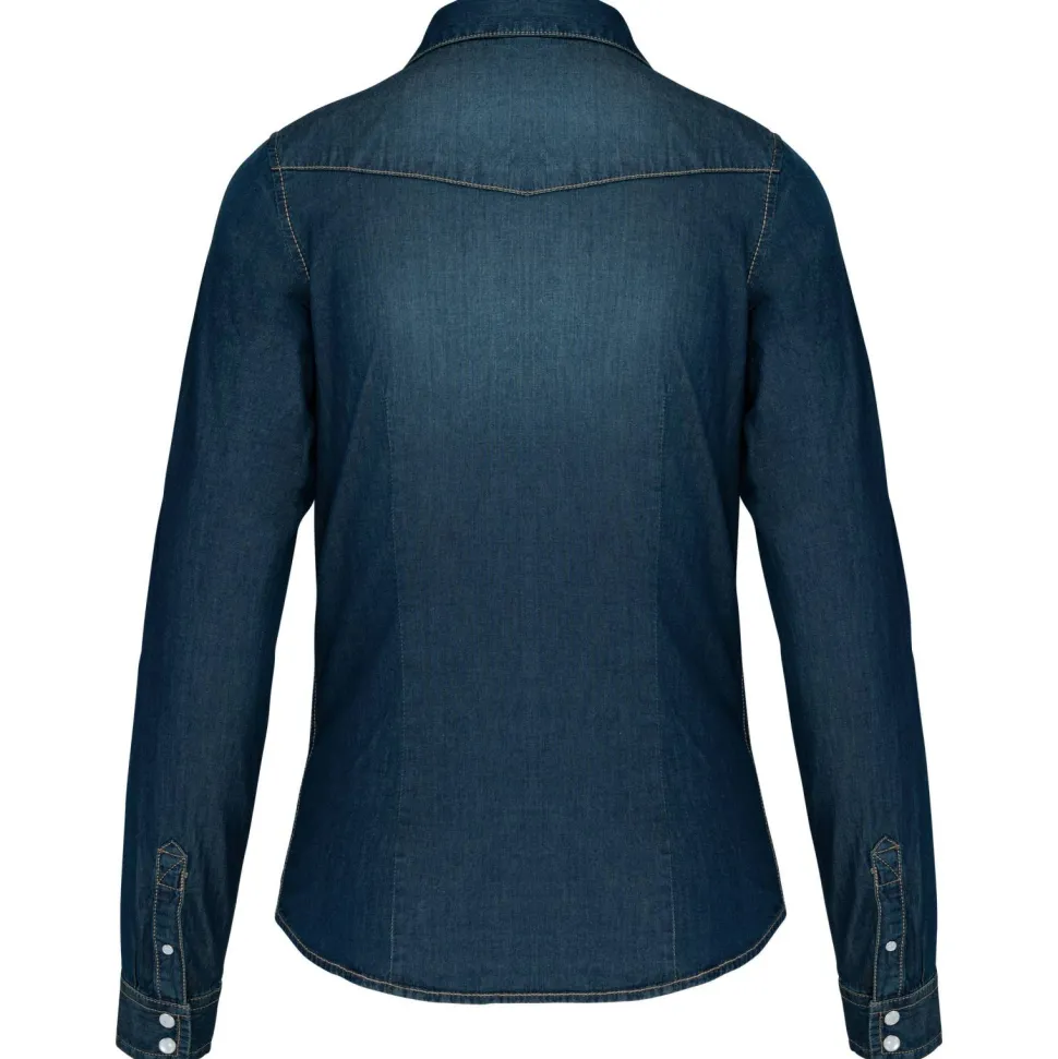 Kariban K518 - CHEMISE DENIM MANCHES LONGUES FEMME