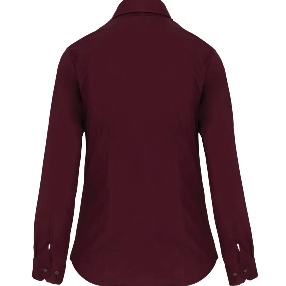 Kariban K530 - CHEMISE MANCHES LONGUES COTON/ÉLASTHANNE FEMME