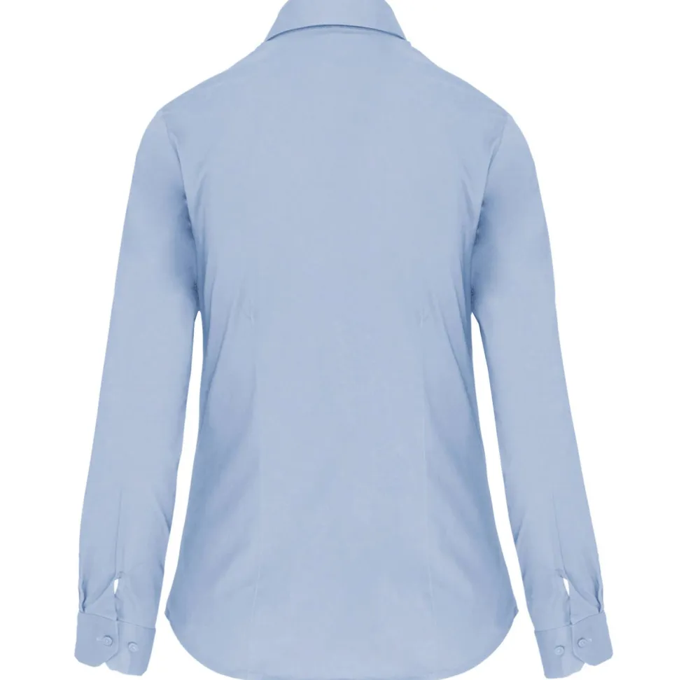 Kariban K530 - CHEMISE MANCHES LONGUES COTON/ÉLASTHANNE FEMME