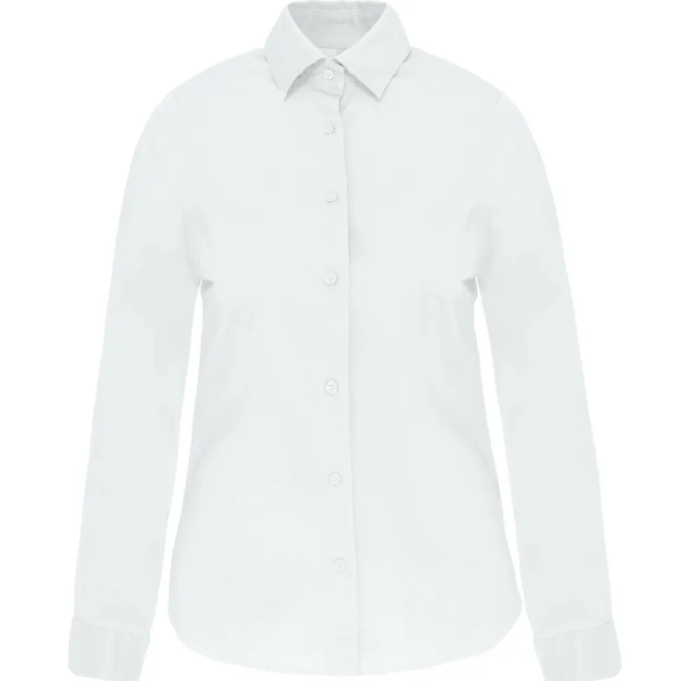 Kariban K530 - CHEMISE MANCHES LONGUES COTON/ÉLASTHANNE FEMME