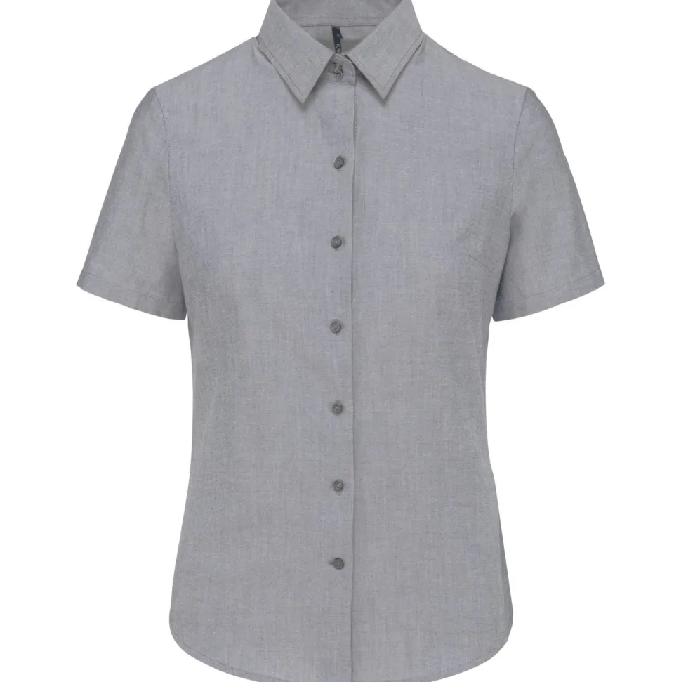 Kariban K536 - CHEMISE OXFORD MANCHES COURTES FEMME
