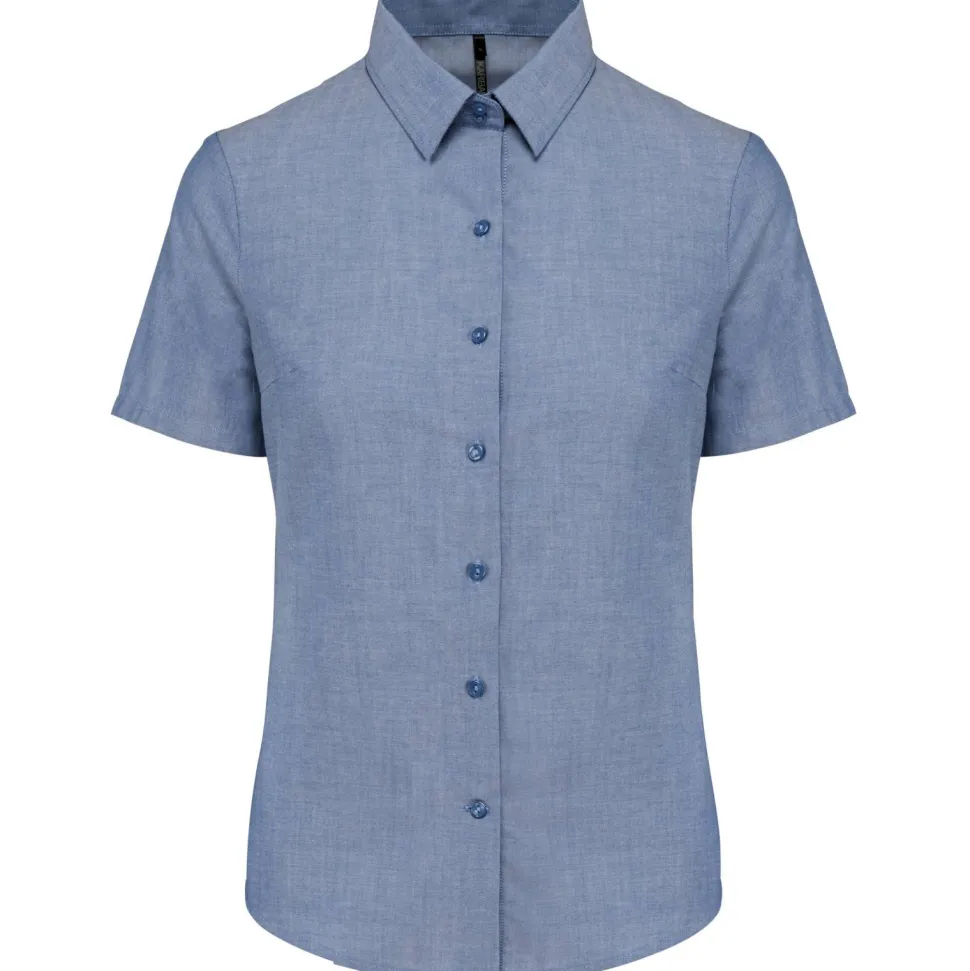 Kariban K536 - CHEMISE OXFORD MANCHES COURTES FEMME